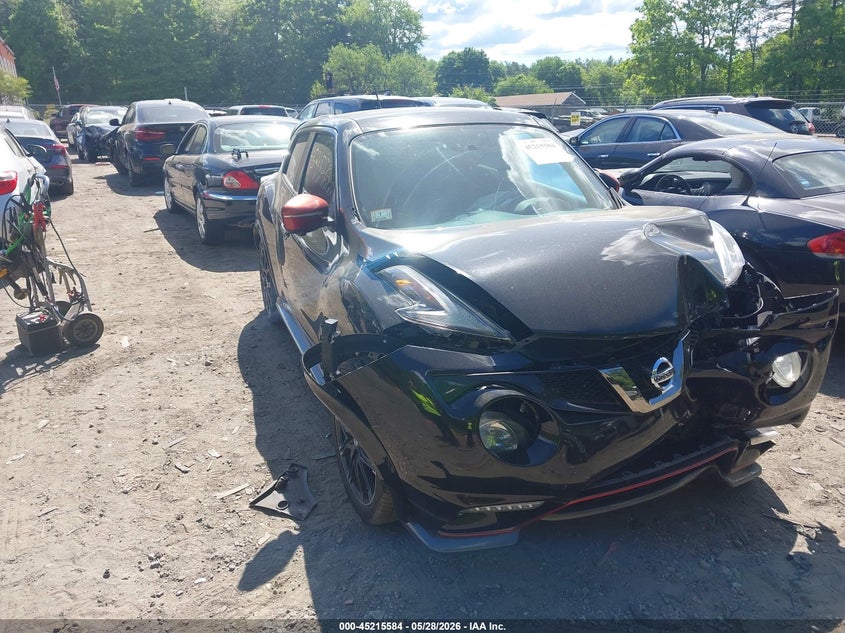 2015 Nissan Juke VIN JN8AF5MV9FT563744 IAAI salvage auction — FRONT END, Salvage Title, sold $700 on 2026-07-14 (photo 1)