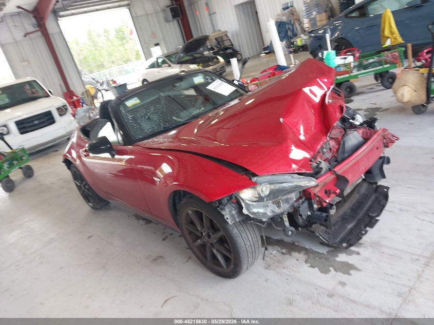 2016 Mazda Mx-5 VIN JM1NDAC70G0114437 IAAI salvage auction — FRONT & REAR, Salvage Title, sold $600 on 2026-07-06 (photo 1)