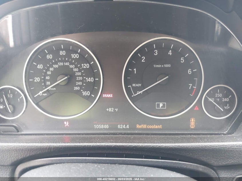 2018 BMW 3er VIN WBA8E5G5XJNV03281 IAAI salvage auction — FRONT END, Salvage (Missouri), sold $1,400 on 2026-07-29 (photo 7)