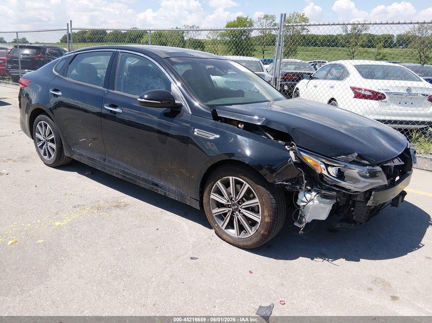 2019 Kia Optima VIN 5XXGU4L12KG316791 IAAI salvage auction — FRONT END, Salvage (Iowa), sold $2,000 on 2026-07-28 (photo 1)