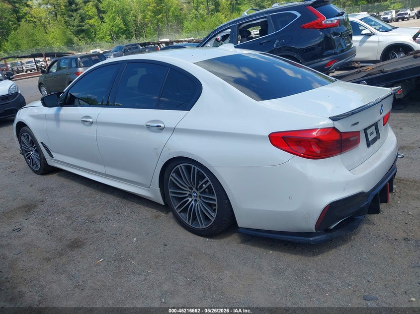 2017 BMW 5er VIN WBAJE7C36HG888886 IAAI salvage auction — LEFT & RIGHT, Salvage (Massachusetts), sold $11,200 on 2026-07-31 (photo 3)