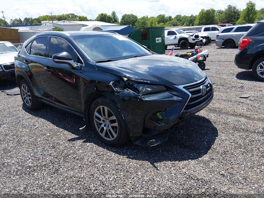 2016 Lexus Nx VIN JTJYARBZ8G2035641 IAAI salvage auction — FRONT END, Clear (South Carolina), sold $5,700 on 2026-07-28 (photo 1)