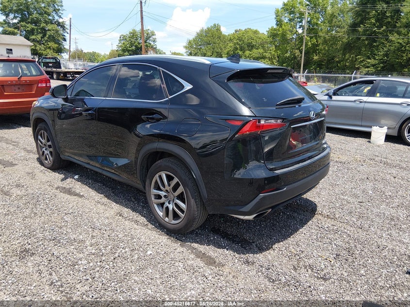 2016 Lexus Nx VIN JTJYARBZ8G2035641 IAAI salvage auction — FRONT END, Clear (South Carolina), sold $5,700 on 2026-07-28 (photo 3)