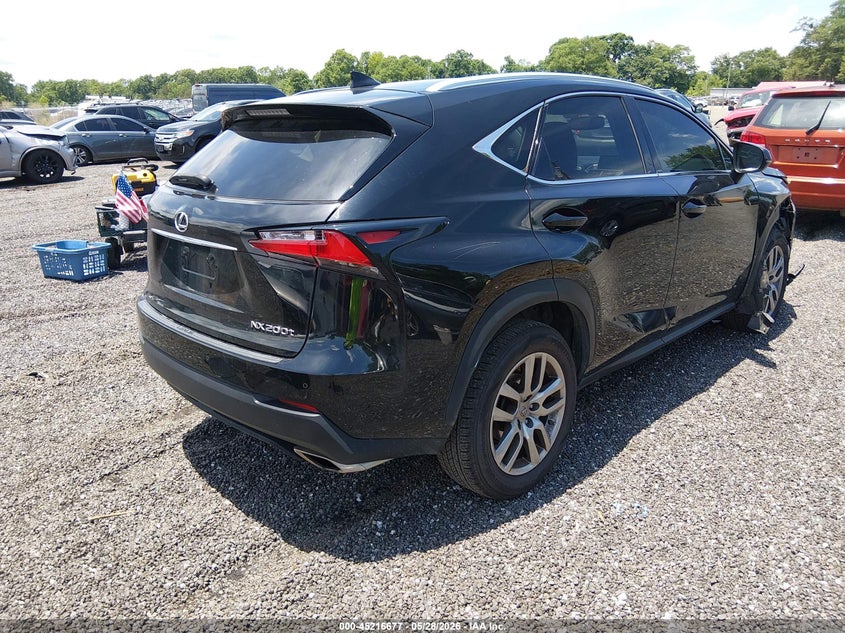 2016 Lexus Nx VIN JTJYARBZ8G2035641 IAAI salvage auction — FRONT END, Clear (South Carolina), sold $5,700 on 2026-07-28 (photo 4)