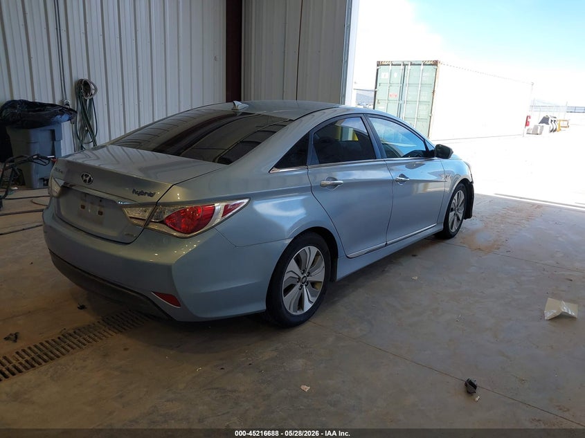 2013 Hyundai Sonata VIN KMHEC4A45DA089100 IAAI salvage auction — LEFT FRONT, Salvage (Utah), sold $425 on 2026-07-06 (photo 4)