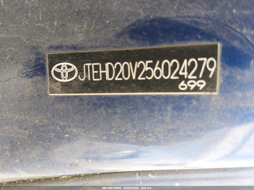 2005 Toyota Rav4 VIN JTEHD20V256024279 IAAI salvage auction — SIDE, Salvage (Oregon), sold $475 on 2026-07-16 (photo 9)