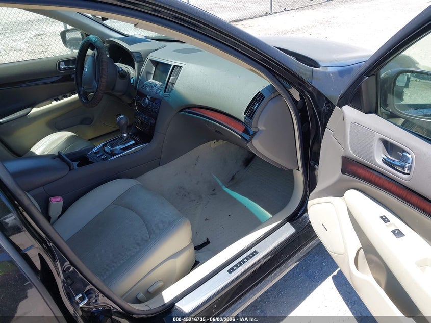 2011 Infiniti G37 VIN JN1CV6AR9BM411796 IAAI salvage auction — LEFT SIDE, Salvage (Kentucky), sold $25 on 2026-07-29 (photo 5)