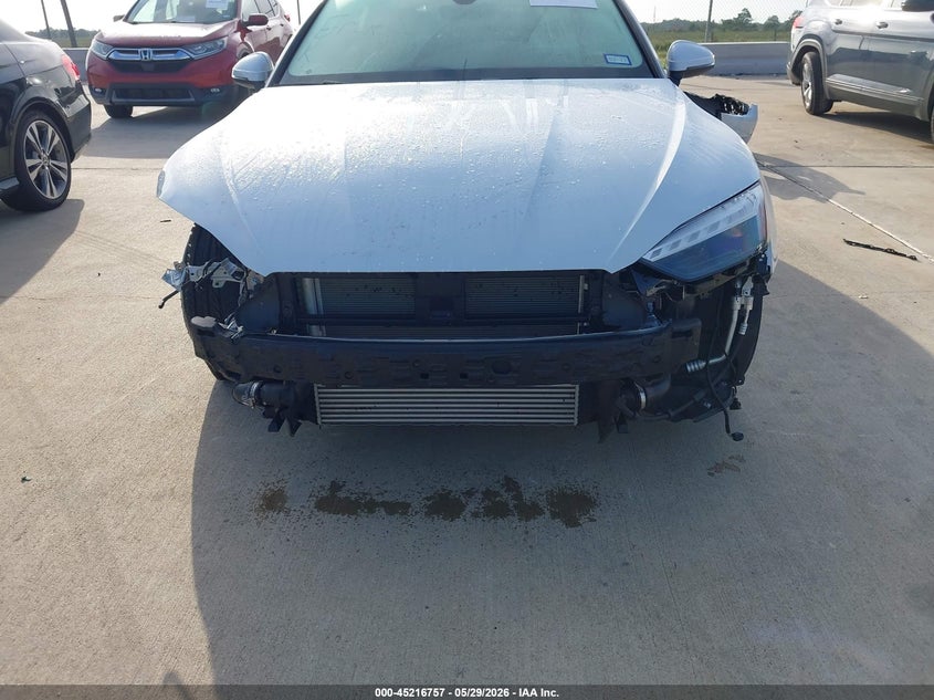 2025 Audi A5 VIN WAUDACF57SA018265 IAAI salvage auction — FRONT END, Original (Texas), sold $19,975 on 2026-07-24 (photo 6)