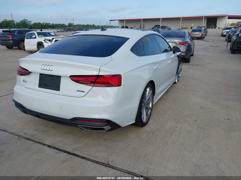 2025 Audi A5 VIN WAUDACF57SA018265 IAAI salvage auction — FRONT END, Original (Texas), sold $19,975 on 2026-07-24 (photo 4)