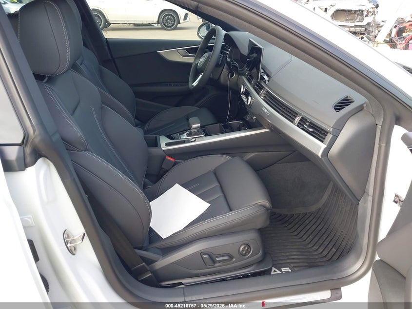 2025 Audi A5 VIN WAUDACF57SA018265 IAAI salvage auction — FRONT END, Original (Texas), sold $19,975 on 2026-07-24 (photo 5)