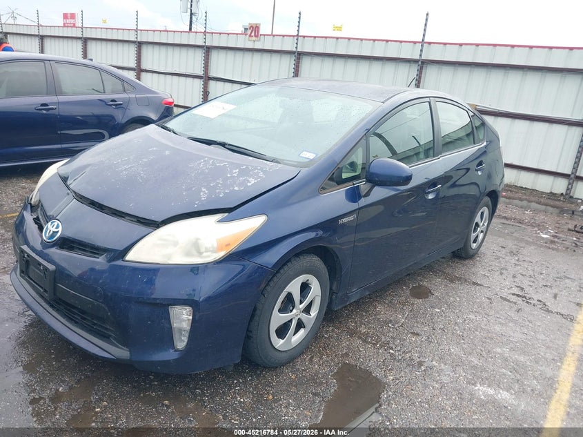 2012 Toyota Prius VIN JTDKN3DU1C1490780 IAAI salvage auction — FRONT END, Original (Texas), sold $1,550 on 2026-07-29 (photo 2)