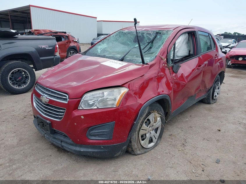 2015 Chevrolet Trax VIN KL7CJKSB1FB245257 IAAI salvage auction — ALL OVER, Salvage Title, sold $475 on 2026-07-21 (photo 2)
