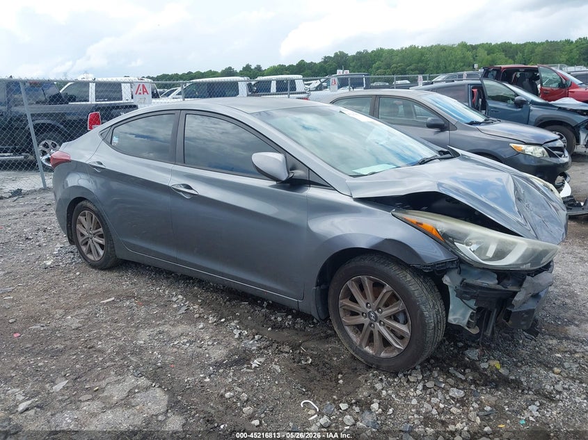2016 Hyundai Elantra VIN KMHDH4AE9GU623711 IAAI salvage auction — FRONT END, Salvage Title, sold $950 on 2026-07-15 (photo 1)