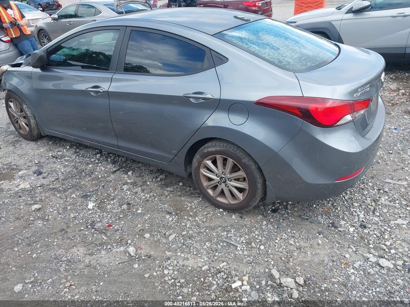2016 Hyundai Elantra VIN KMHDH4AE9GU623711 IAAI salvage auction — FRONT END, Salvage Title, sold $950 on 2026-07-15 (photo 3)