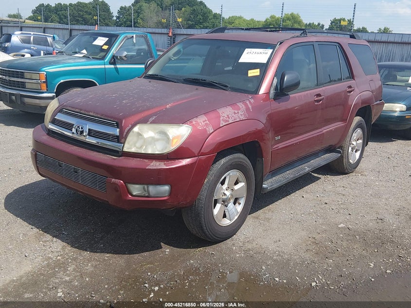 2005 Toyota 4runner VIN JTEZU14R958036266 IAAI salvage auction — NORMAL WEAR, Clear (Arkansas), sold $1,650 on 2026-07-08 (photo 2)