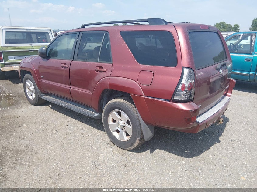 2005 Toyota 4runner VIN JTEZU14R958036266 IAAI salvage auction — NORMAL WEAR, Clear (Arkansas), sold $1,650 on 2026-07-08 (photo 3)