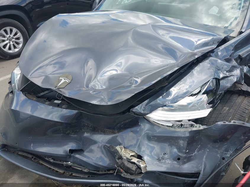2021 Tesla Model y VIN 5YJYGDEE5MF259701 IAAI salvage auction — FRONT END, Salvage Title, sold $5,475 on 2026-07-09 (photo 6)