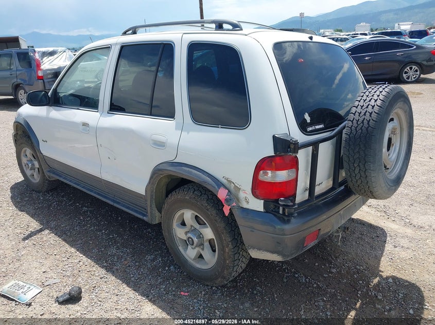 2002 Kia Sportage VIN KNDJA723725158780 IAAI salvage auction — LEFT SIDE, Clear (Montana), sold $150 on 2026-07-08 (photo 3)