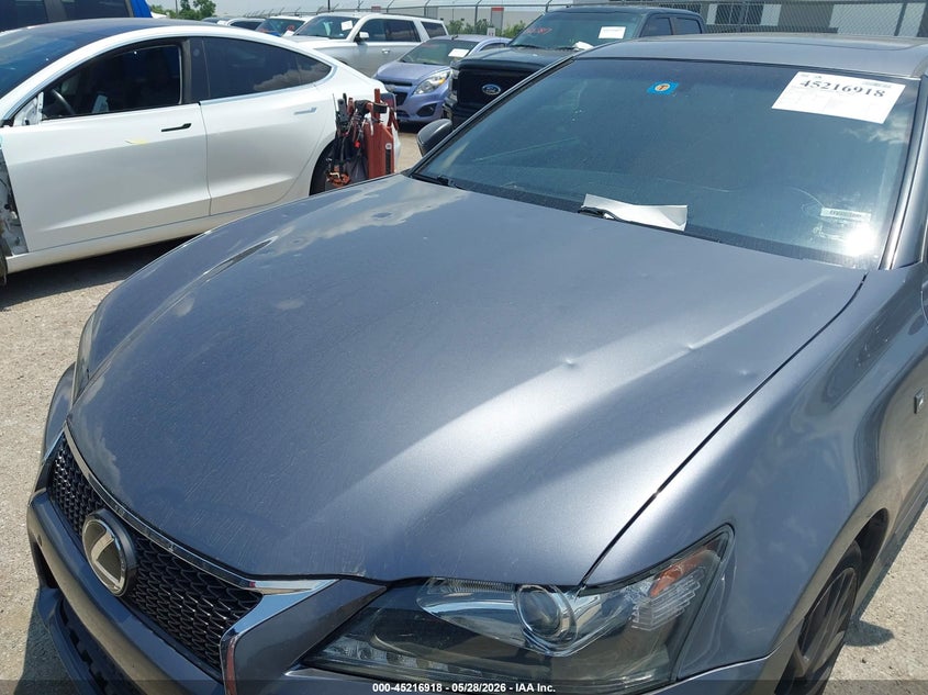 2013 Lexus Gs VIN JTHBE1BL0D5012924 IAAI salvage auction — HAIL, Original (Texas), sold $5,250 on 2026-07-07 (photo 6)