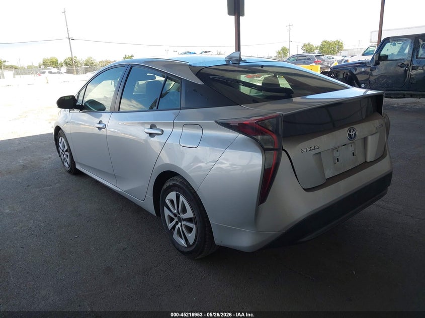 2016 Toyota Prius VIN JTDKARFU5G3008981 IAAI salvage auction — RIGHT REAR, Salvage Title, sold $6,200 on 2026-07-09 (photo 3)