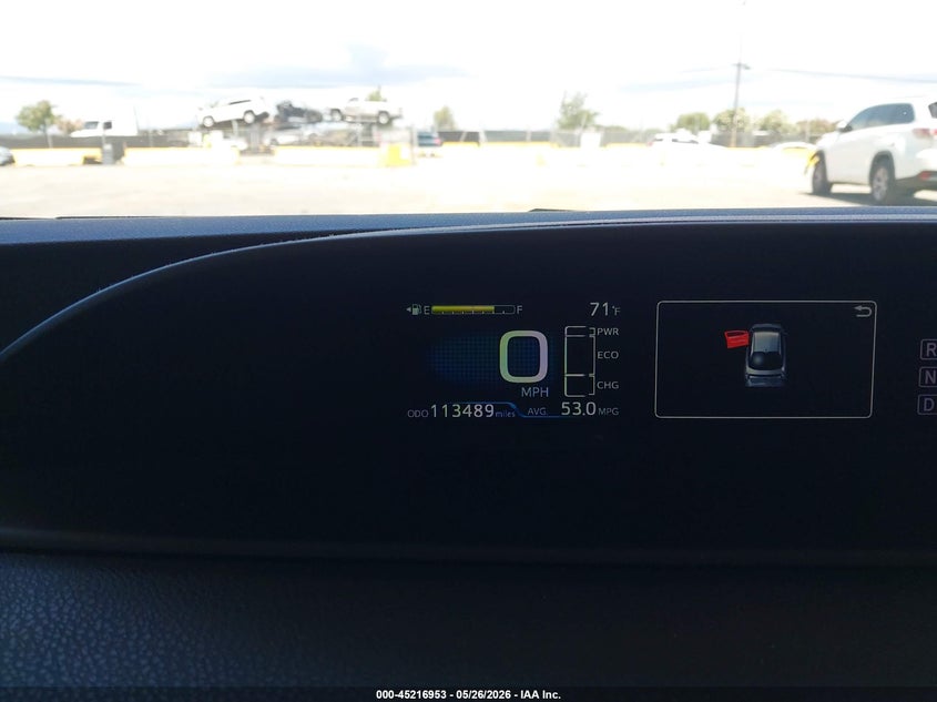 2016 Toyota Prius VIN JTDKARFU5G3008981 IAAI salvage auction — RIGHT REAR, Salvage Title, sold $6,200 on 2026-07-09 (photo 7)