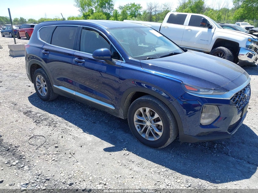2019 Hyundai Santa fe VIN 5NMS2CAD8KH097991 IAAI salvage auction — FRONT END, Salvage Title, sold $4,900 on 2026-07-30 (photo 1)