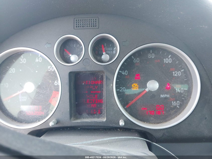 2005 Audi Tt VIN TRUSC28N851005532 IAAI salvage auction — UNKNOWN, Bill Of Sale (Washington), sold $525 on 2026-07-28 (photo 7)