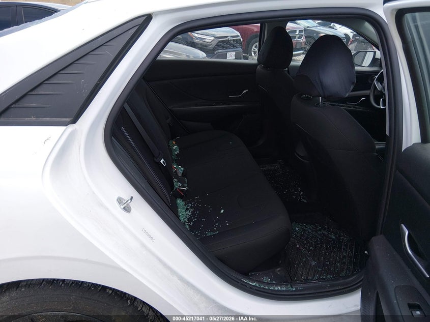 2022 Hyundai Elantra VIN KMHLM4AJ6NU023584 IAAI salvage auction — HAIL, Salvage Title, sold $7,000 on 2026-07-27 (photo 8)