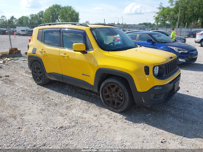 2018 Jeep Renegade VIN ZACCJABB0JPH58270 IAAI salvage auction — HAIL, Salvage (Alabama), sold $375 on 2026-08-03 (photo 1)