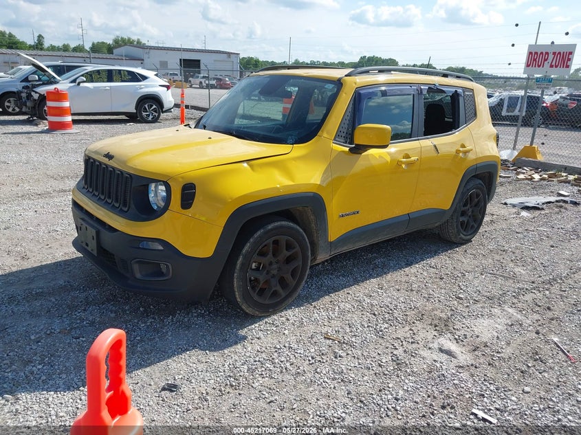 2018 Jeep Renegade VIN ZACCJABB0JPH58270 IAAI salvage auction — HAIL, Salvage (Alabama), sold $375 on 2026-08-03 (photo 2)