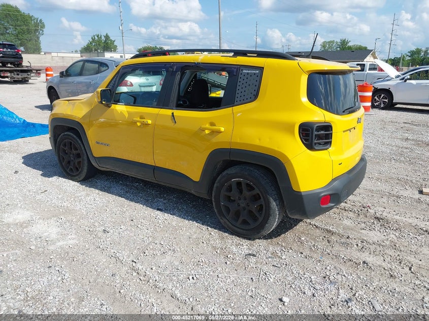 2018 Jeep Renegade VIN ZACCJABB0JPH58270 IAAI salvage auction — HAIL, Salvage (Alabama), sold $375 on 2026-08-03 (photo 3)