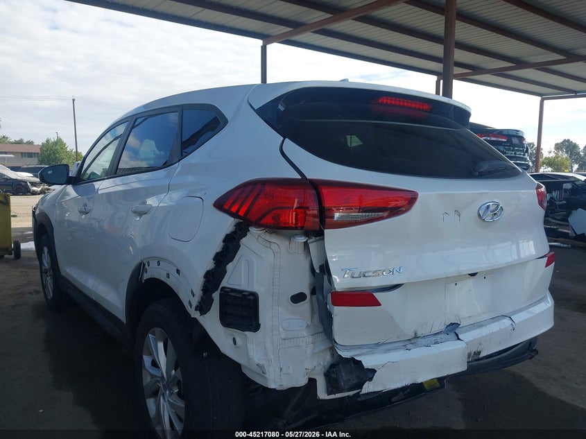 2021 Hyundai Tucson VIN KM8J23A41MU364259 IAAI salvage auction — FRONT & REAR, Salvage Title, sold $2,650 on 2026-07-07 (photo 3)