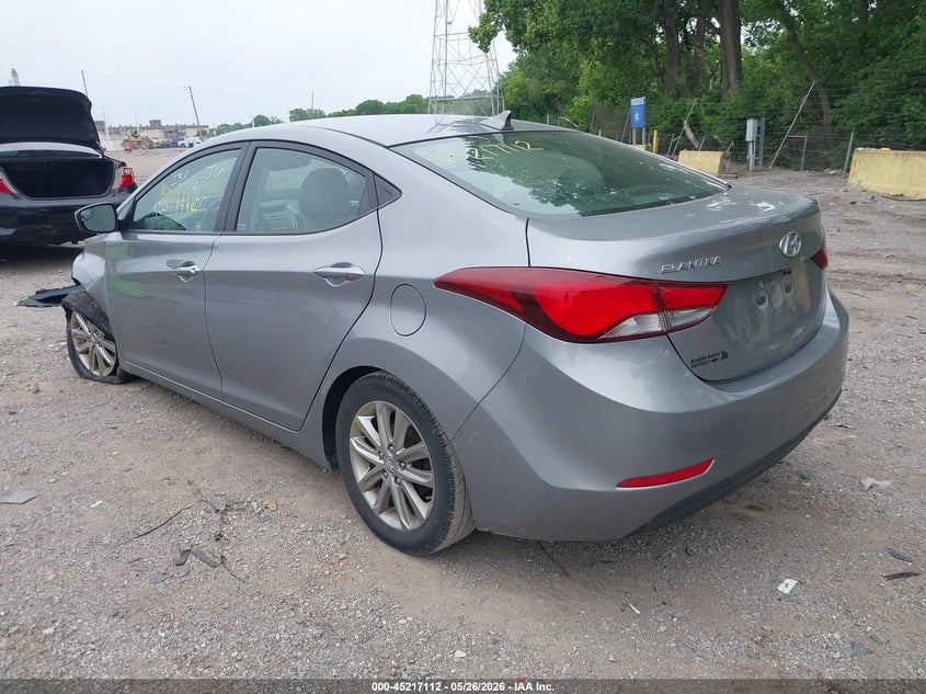 2014 Hyundai Elantra VIN KMHDH4AE6EU154400 IAAI salvage auction — LEFT FRONT, Salvage Title, sold $600 on 2026-07-22 (photo 3)