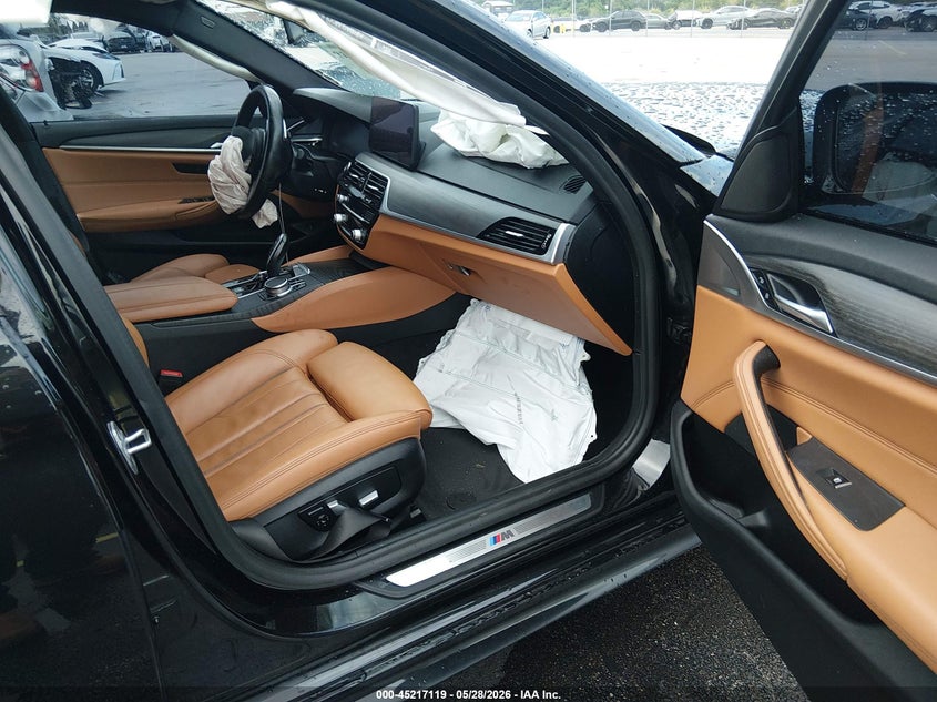 2021 BMW 5er VIN WBA53BH07MWX05794 IAAI salvage auction — LEFT SIDE, Salvage Title, sold $5,100 on 2026-08-21 (photo 5)