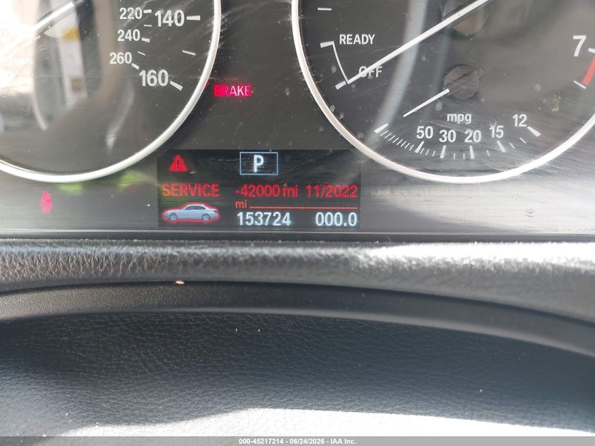 2014 BMW 3er VIN WBA3A5G53ENP31568 IAAI salvage auction — NORMAL WEAR, Repossession Paperwork (Georgia), sold $950 on 2026-08-14 (photo 7)
