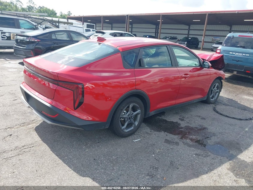 2025 Kia K4 VIN 3KPFT4DE1SE143063 IAAI salvage auction — FRONT END, Salvage Title, sold $5,900 on 2026-07-30 (photo 4)