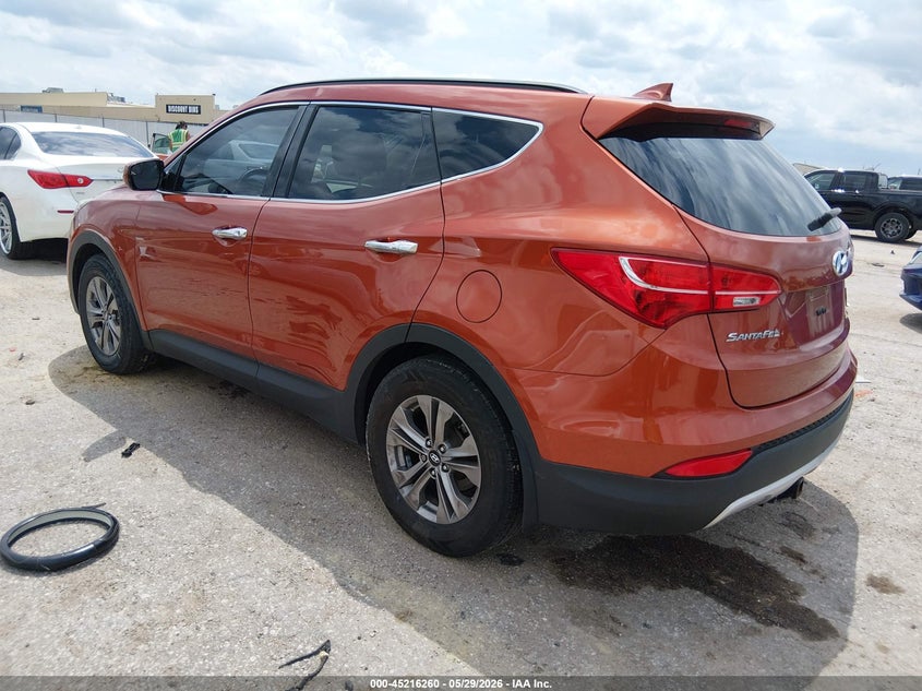 2015 Hyundai Santa fe VIN 5XYZU3LBXFG281334 IAAI salvage auction — SIDE, Salvage Title, sold $1,300 on 2026-07-24 (photo 3)