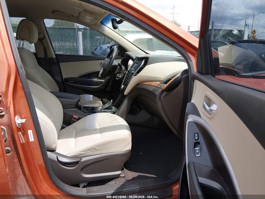 2015 Hyundai Santa fe VIN 5XYZU3LBXFG281334 IAAI salvage auction — SIDE, Salvage Title, sold $1,300 on 2026-07-24 (photo 5)