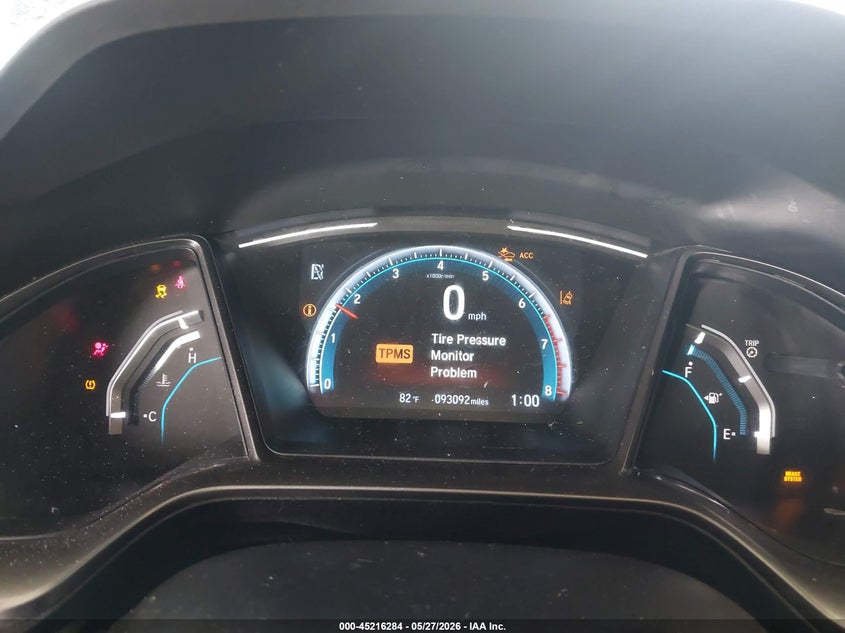 2019 Honda Civic VIN SHHFK7H69KU418596 IAAI salvage auction — FRONT END, Salvage (Texas), sold $725 on 2026-07-28 (photo 7)