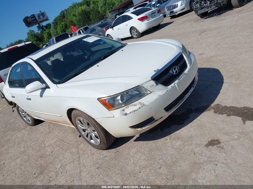 2008 Hyundai Sonata VIN 5NPET46F28H318748 IAAI salvage auction — REAR END, Junk (Oklahoma), sold $25 on 2026-07-08 (photo 1)