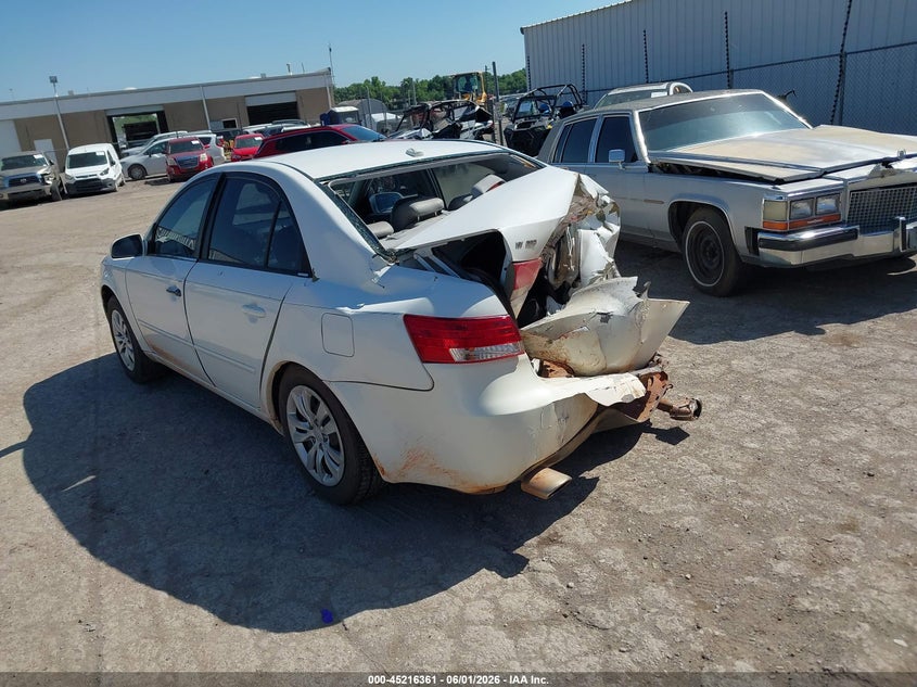 2008 Hyundai Sonata VIN 5NPET46F28H318748 IAAI salvage auction — REAR END, Junk (Oklahoma), sold $25 on 2026-07-08 (photo 3)