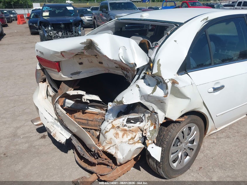 2008 Hyundai Sonata VIN 5NPET46F28H318748 IAAI salvage auction — REAR END, Junk (Oklahoma), sold $25 on 2026-07-08 (photo 6)