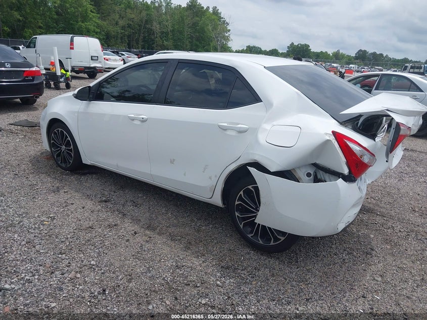 2016 Toyota Corolla VIN 5YFBURHE4GP520686 IAAI salvage auction — REAR END, Salvage Title, sold $1,550 on 2026-07-15 (photo 3)