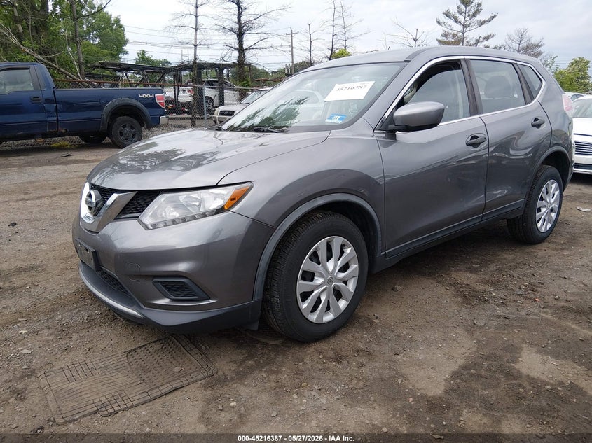 2016 Nissan Rogue VIN KNMAT2MV4GP732713 IAAI salvage auction — FRONT END, Salvage (New Jersey), sold $900 on 2026-07-06 (photo 2)