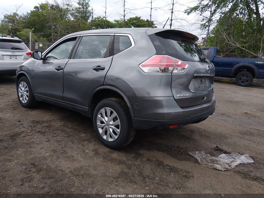 2016 Nissan Rogue VIN KNMAT2MV4GP732713 IAAI salvage auction — FRONT END, Salvage (New Jersey), sold $900 on 2026-07-06 (photo 3)