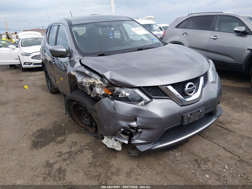 2016 Nissan Rogue VIN KNMAT2MV4GP732713 IAAI salvage auction — FRONT END, Salvage (New Jersey), sold $900 on 2026-07-06 (photo 6)