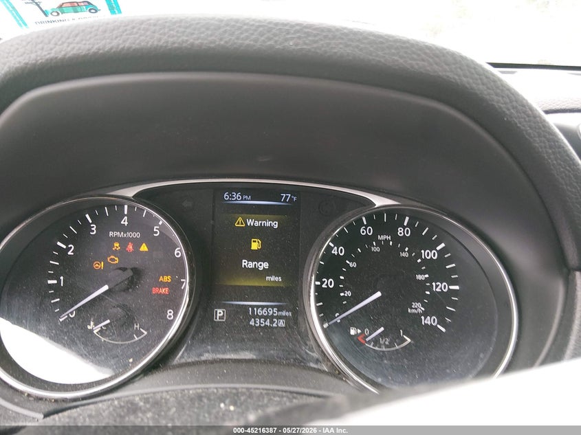 2016 Nissan Rogue VIN KNMAT2MV4GP732713 IAAI salvage auction — FRONT END, Salvage (New Jersey), sold $900 on 2026-07-06 (photo 7)