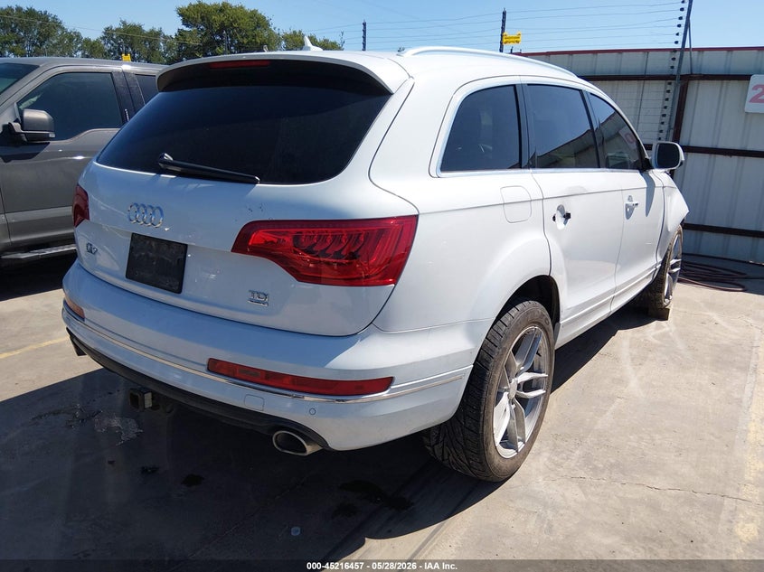 2014 Audi Q7 VIN WA1LMAFE2ED008265 IAAI salvage auction — RIGHT SIDE, Salvage (Texas), sold $525 on 2026-07-28 (photo 4)