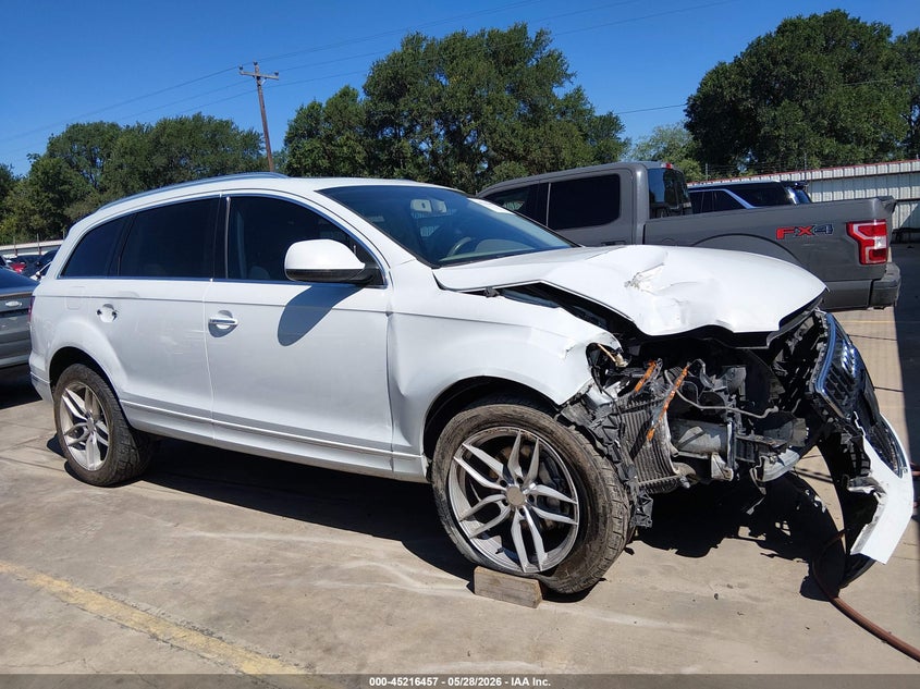 2014 Audi Q7 VIN WA1LMAFE2ED008265 IAAI salvage auction — RIGHT SIDE, Salvage (Texas), sold $525 on 2026-07-28 (photo 6)