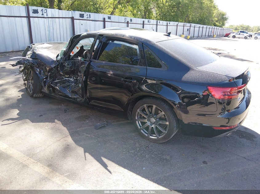 2017 Audi A4 VIN WAUGNAF48HN059079 IAAI salvage auction — LEFT FRONT, Salvage Title, sold $350 on 2026-07-09 (photo 3)